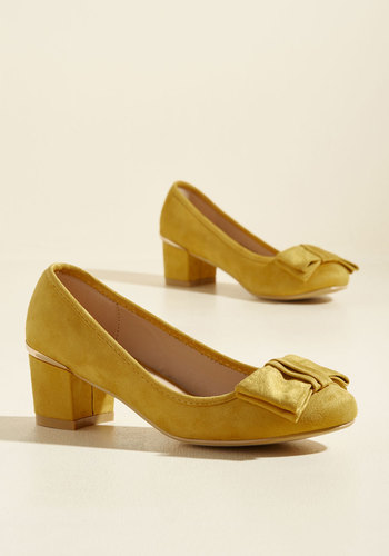 NYLA Shoes Inc. - Go for Glam Vegan Heel in Marigold
