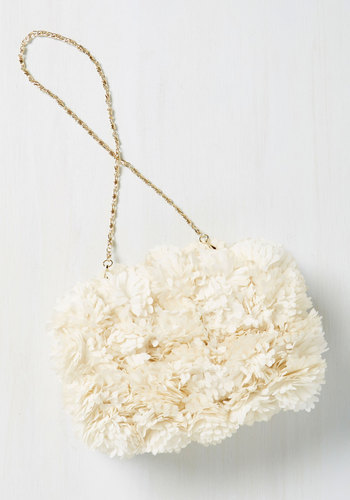 Brings You to Your Peonies Clutch by Pink Cosmo, Inc.