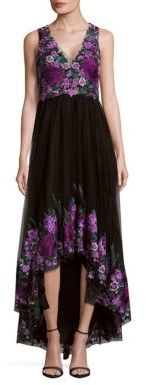 Embroidered High-Low Gown by Marchesa Notte
