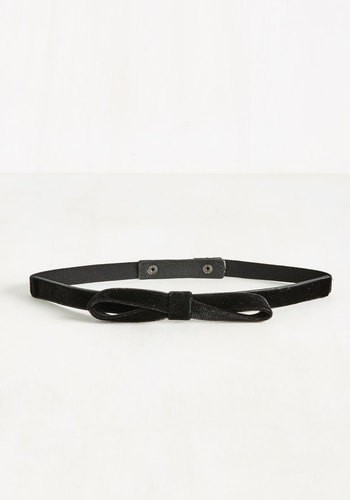 Belgo Lux Fashion Acc. Inc - Velvet Vitality Belt in Black