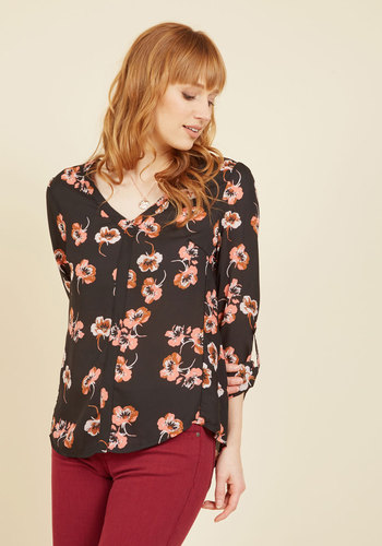 A Yard Day's Night Floral Top by Sunny Girl PTY LLTD