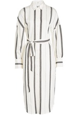 Printed Shirt Dress with Cotton by Tibi
