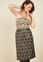 Stage Light Serenade Strapless Dress by Appareline Inc