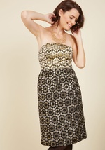 Stage Light Serenade Strapless Dress by Appareline Inc