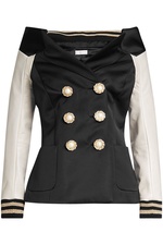 Blazer with Leather Sleeves by Faith Connexion