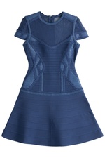 Bandage Dress with Mesh by Herve Leger