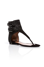Studded Suede Sandals by Laurence Dacade