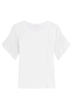 Cotton Top with Transparent Sleeves by See by Chloe