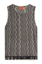 Fringed Sleeveless Top with Wool by Missoni