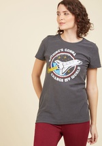 Let's Rocket Roll! Cotton T-Shirt by Lyric Culture