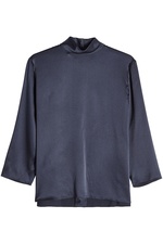 Silk Blouse with High Neck by Vince