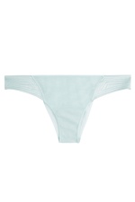 Mesh and Satin Thong with Silk by La Perla