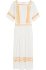 Silk Dress with Eyelet Embroidery by Vanessa Bruno