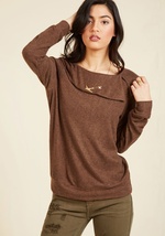 Calming Presence Sweater in Tawny by Nexxen Apparel, Inc