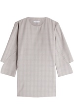 Printed Virgin Wool Top by WILLIAM FAN