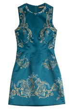 Printed Satin Dress by Roberto Cavalli