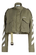 Cropped Linen Jacket by Off-White