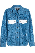 Lace Shirt with Embossed Buttons by CALVIN KLEIN 205W39NYC