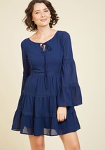 Frill 'Em With Kindness Long Sleeve Dress by MARINE BLU