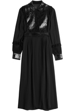 Silk, Snakeskin and Suede Dress by Valentino
