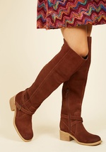 Adventurous Advancements Leather Boot by Mojo Moxy