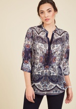 Take a Haiku Cotton Top in Paisley by MAGAZINE CLOTHING CO., INC.