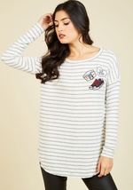Game, Set, Patch Sweater by Hello Miss