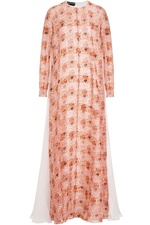 Printed Silk Floor Length Gown by Rochas
