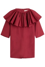Cotton Blouse with Ruffles by Nina Ricci