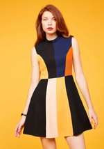 Mod Squad Goals A-Line Dress by Harlyn