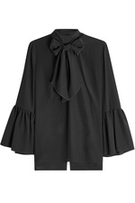 Silk Crepe Poncho Blouse by Fendi