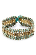 Embellished Fabric Bracelet by Blue Hippy