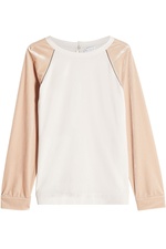 Silk Top with Embellishment by Brunello Cucinelli
