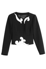 Crepe Jacket with Contrast Applique by Boutique Moschino