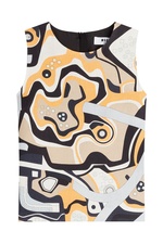 Patterned Linen Shell by MSGM