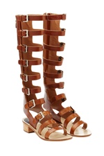 Halle Leather Gladiator Sandals by Laurence Dacade