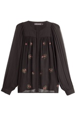 Embroidered Chiffon Blouse by Antik Batik