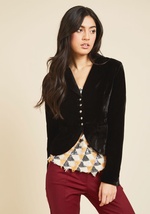 Upwardly Noble Velvet Blazer by Taylor & Sage