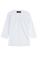 Pleated Front Cotton Top by Piazza Sempione