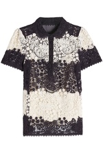Lace Appliqué Top by Red Valentino