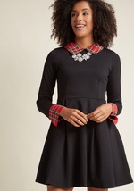 Smak Parlour Close Collegiate Long Sleeve Dress by Smak Parlour