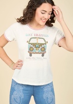 Tune Traveler Cotton T-Shirt by Lyric Culture