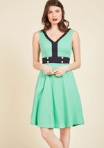 Peppy, Set, Go! A-Line Dress by East End Apparels