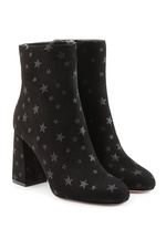 Stars Velvet Ankle Boots by Red Valentino