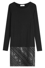 Sweater Dress with Faux Leather by Bailey 44