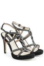 Leather T-Strap Sandals by Steffen Schraut