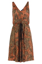 Embroidered Dress with Silk by Lanvin