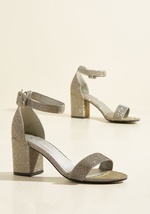 We've Got the Function Block Heel in Metallic Gold by CL by Chinese Laundry