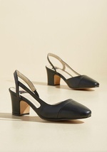 Solo Sashay Vegan Heel in Black by NYLA Shoes Inc.