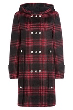 Check Print Duffle Coat by Alexander Wang